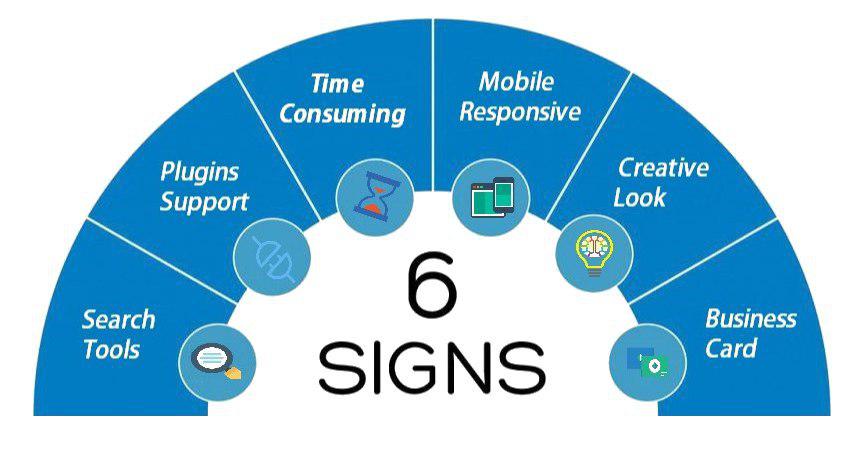 6 signs for new website