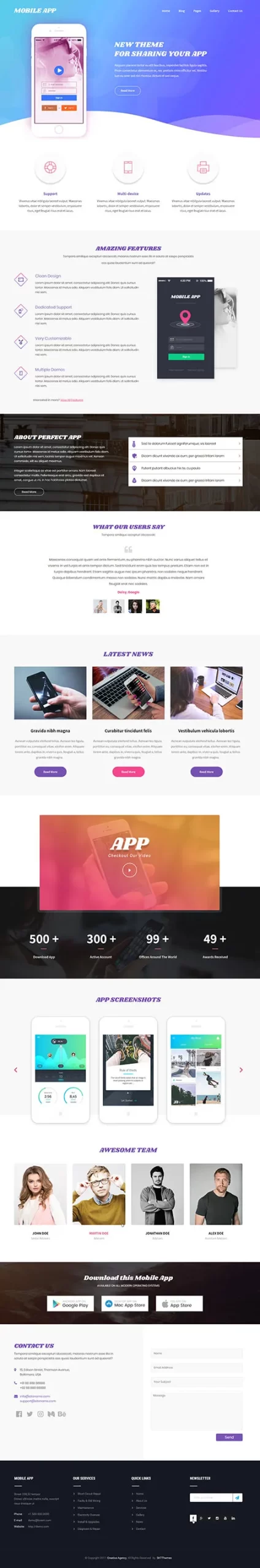 Android App WordPress Theme