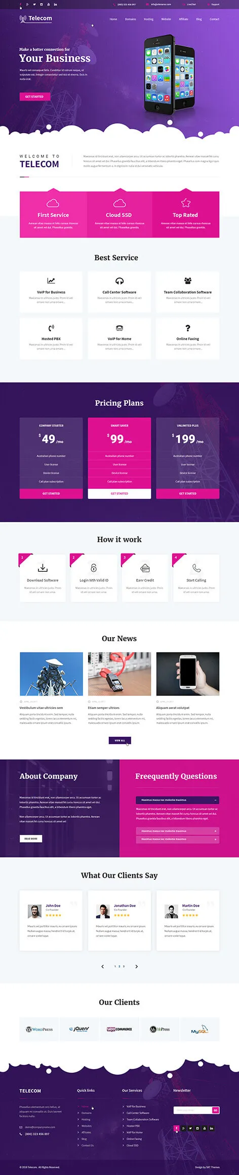 Broadband WordPress Theme