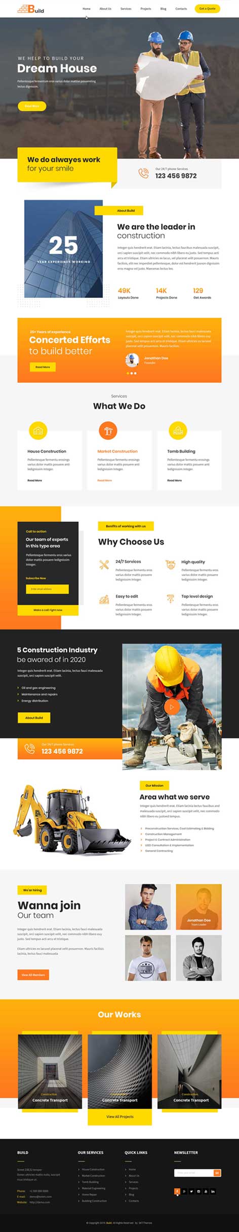 construction WordPress theme