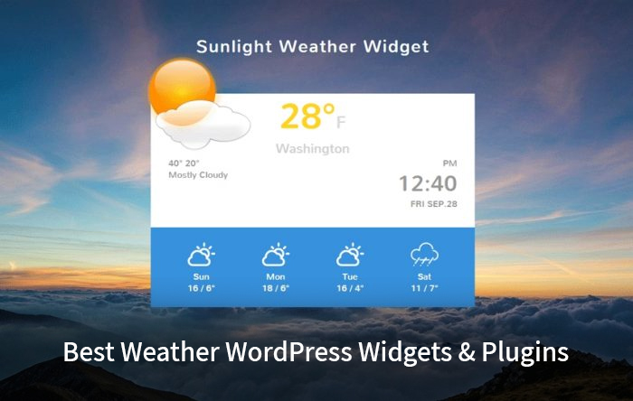 Best Weather WordPress Widgets And Plugins