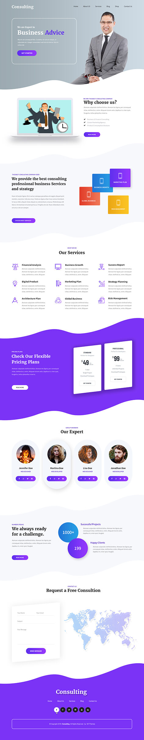 consulting WordPress theme