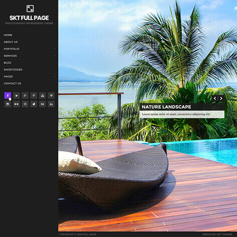 full frame WordPress theme