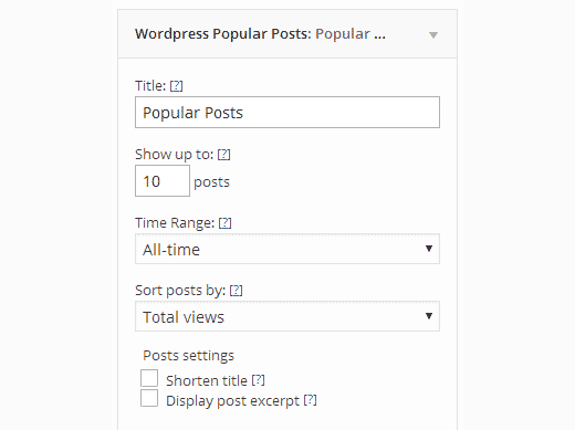 WordPress Popular Posts