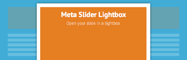 MetaSlider Lightbox