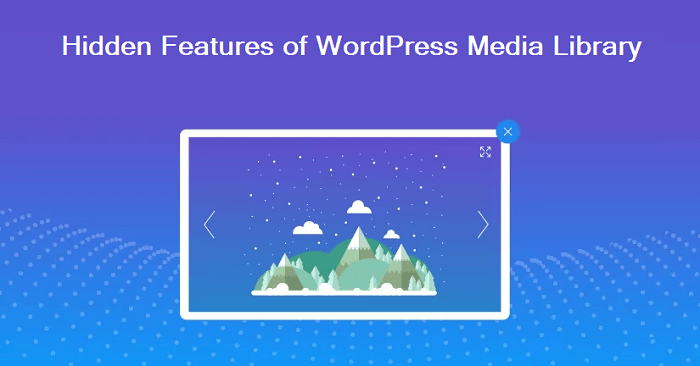 features of WordPress media library