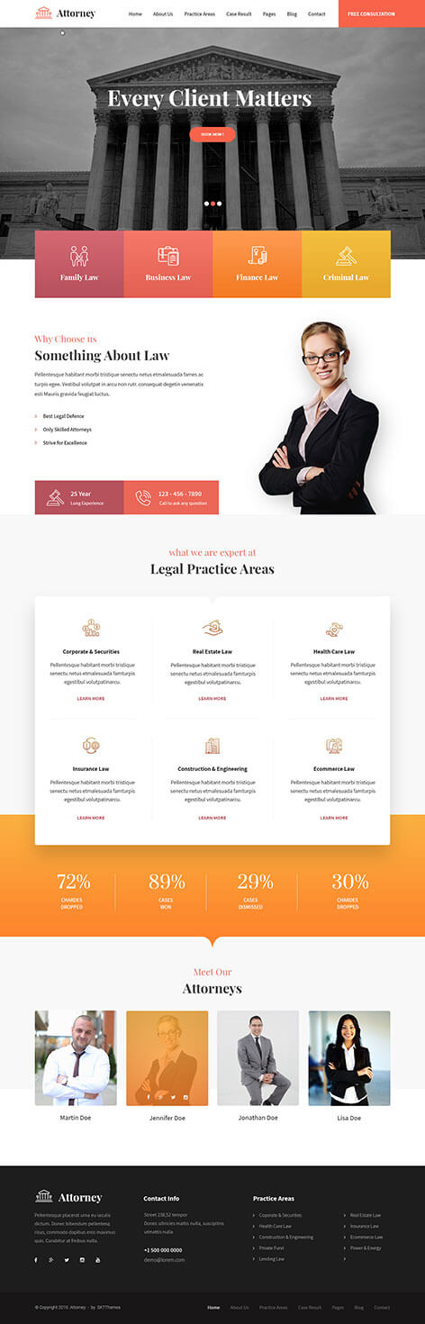 Law Firm WordPress theme
