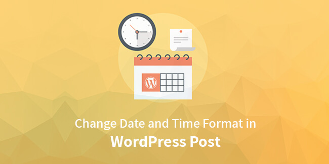 change date format in WordPress post