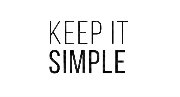 Make it simple