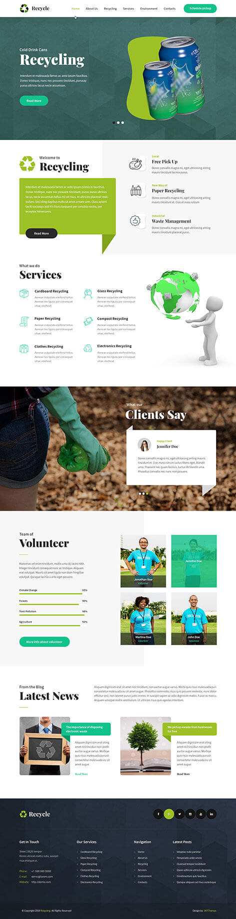Environmental WordPress theme