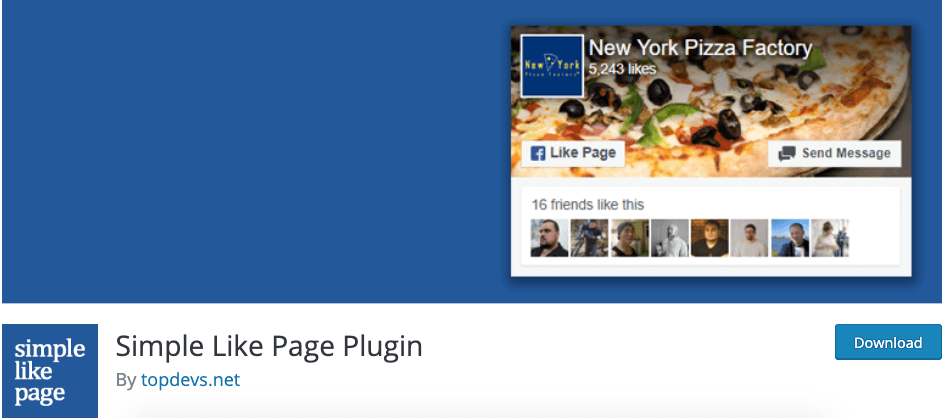 Simple Like Page Plugin