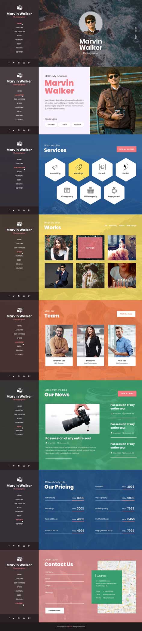 marvin WordPress theme