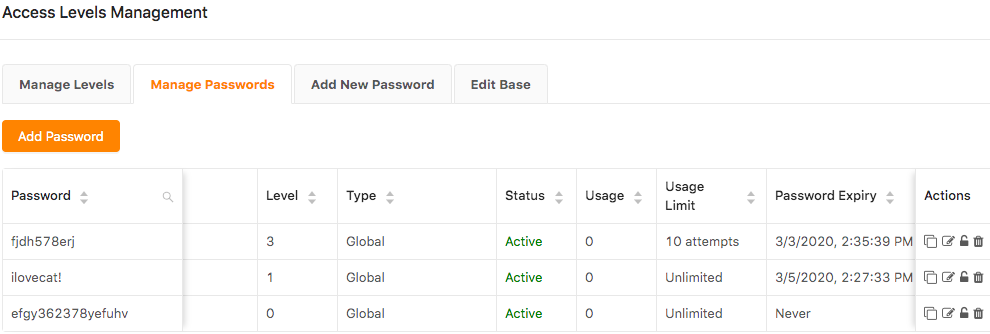 access level management