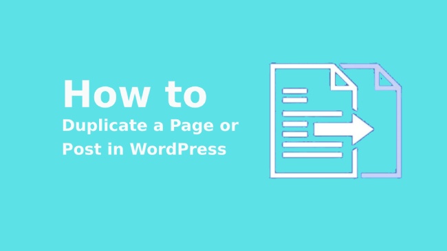 duplicate a post in WordPress