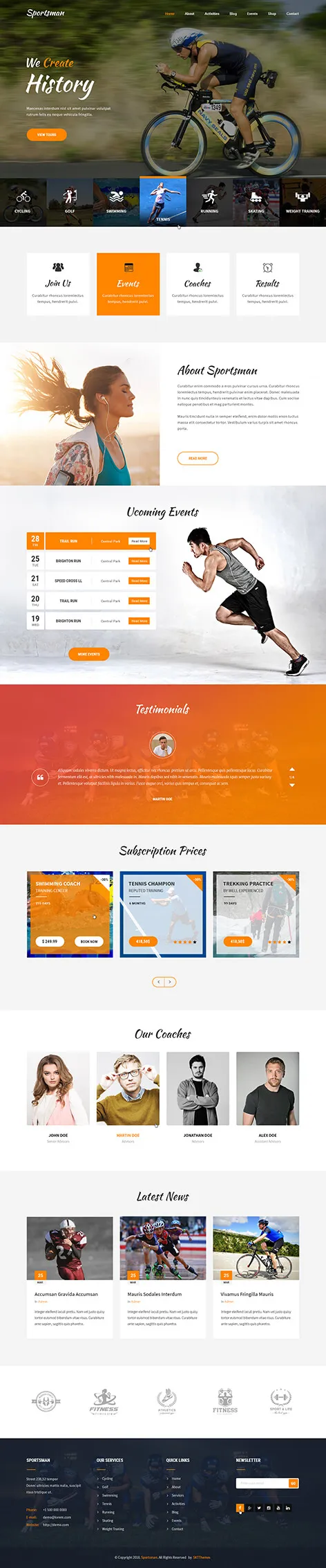 Football WordPress theme