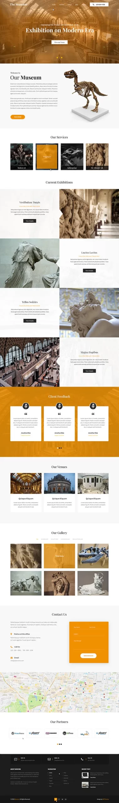 Museum WordPress Theme