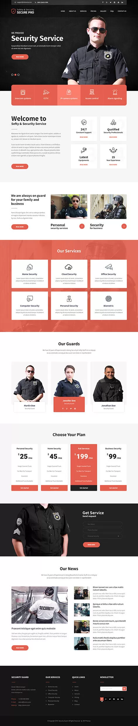 Security Guard WordPress theme