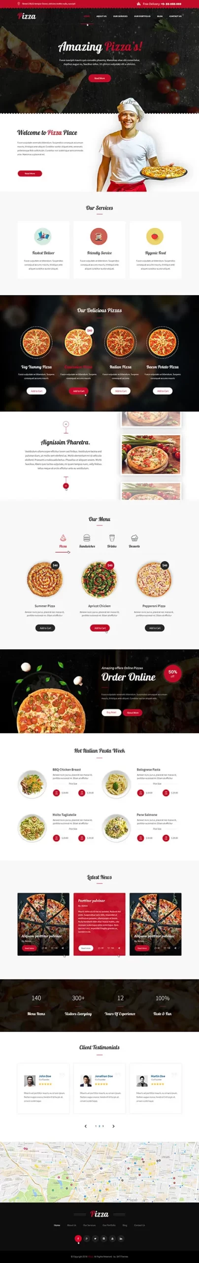 Pizza WordPress Theme