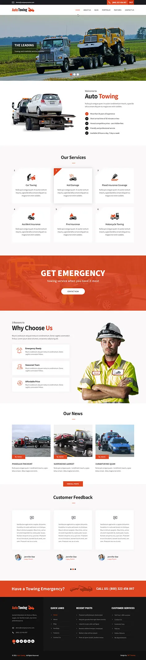 Transport WordPress theme