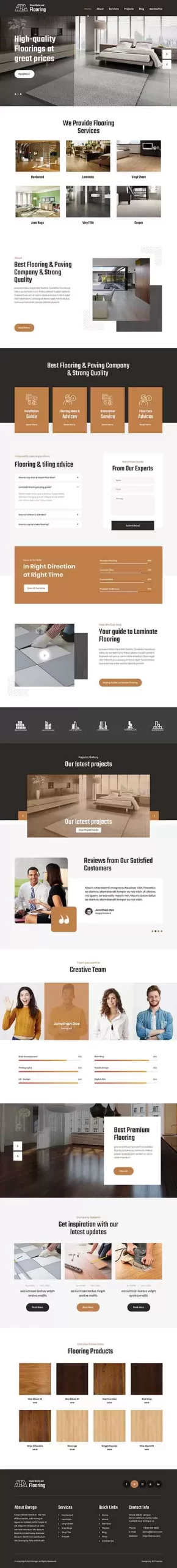 Paving Tiling WordPress Theme