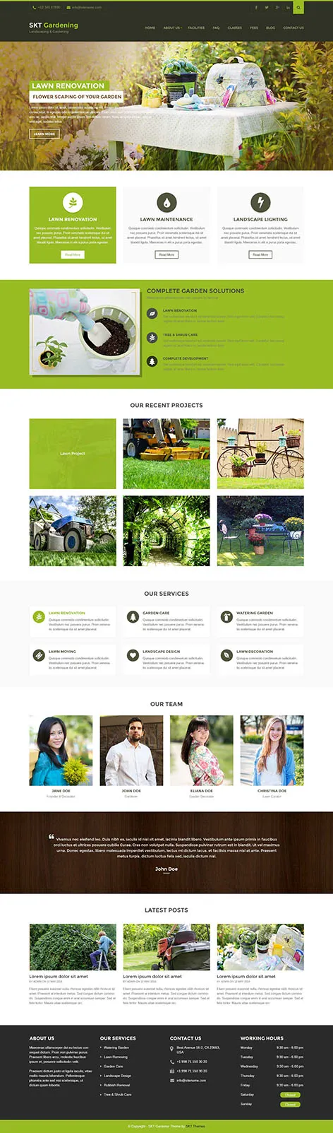 Garden Care WordPress Theme