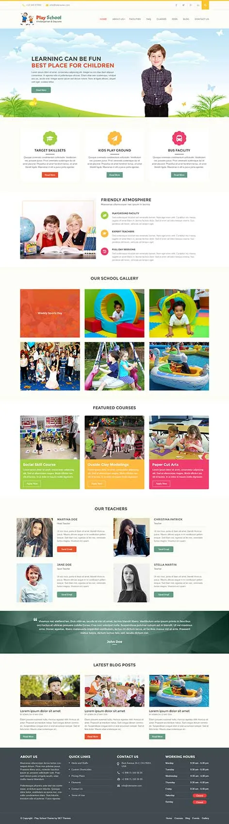 Nursery WordPress Theme