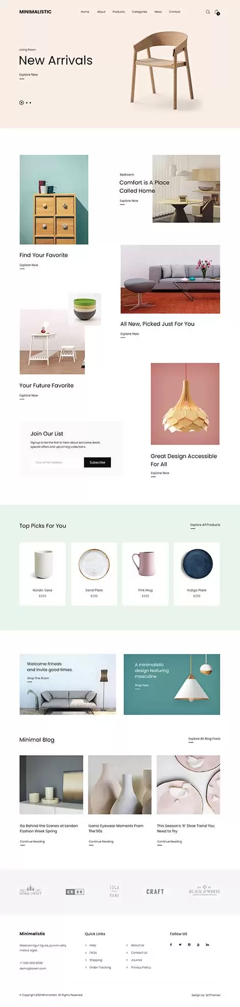 Minimal eCommerce WordPress Theme