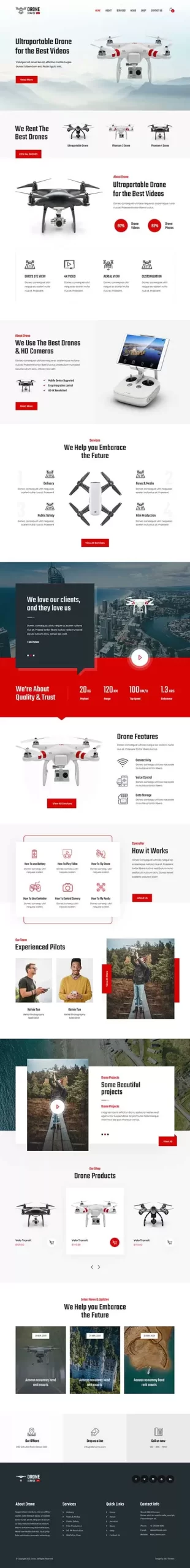 Drone Repair WordPress Theme
