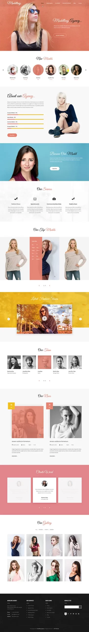 Acting Agency WordPress Theme