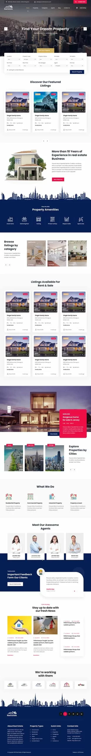 Real Estate WordPress Theme