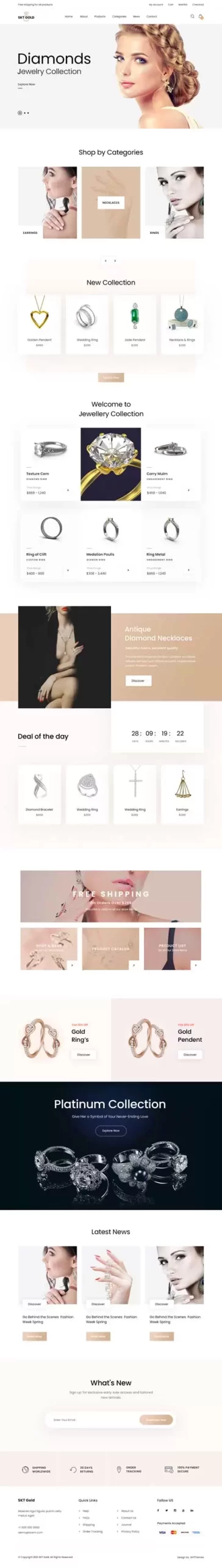 Diamond Shop WordPress Theme