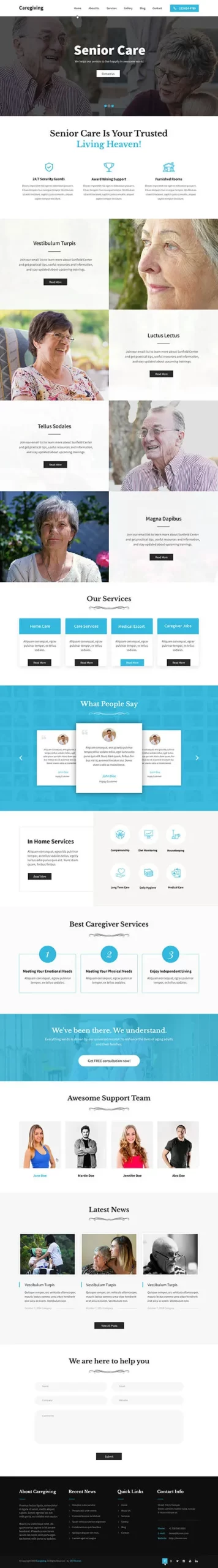 Elderly Care WordPress Theme