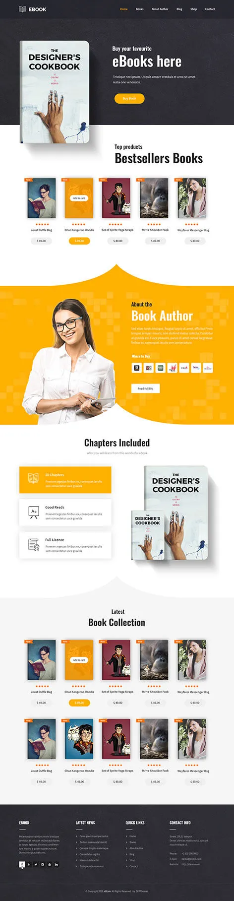 Book Author WordPress Theme