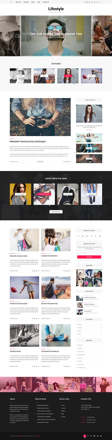 Lifestyle Blog WordPress Theme