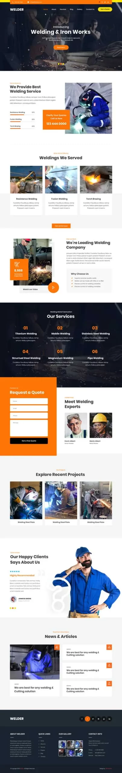 Welder WordPress Theme