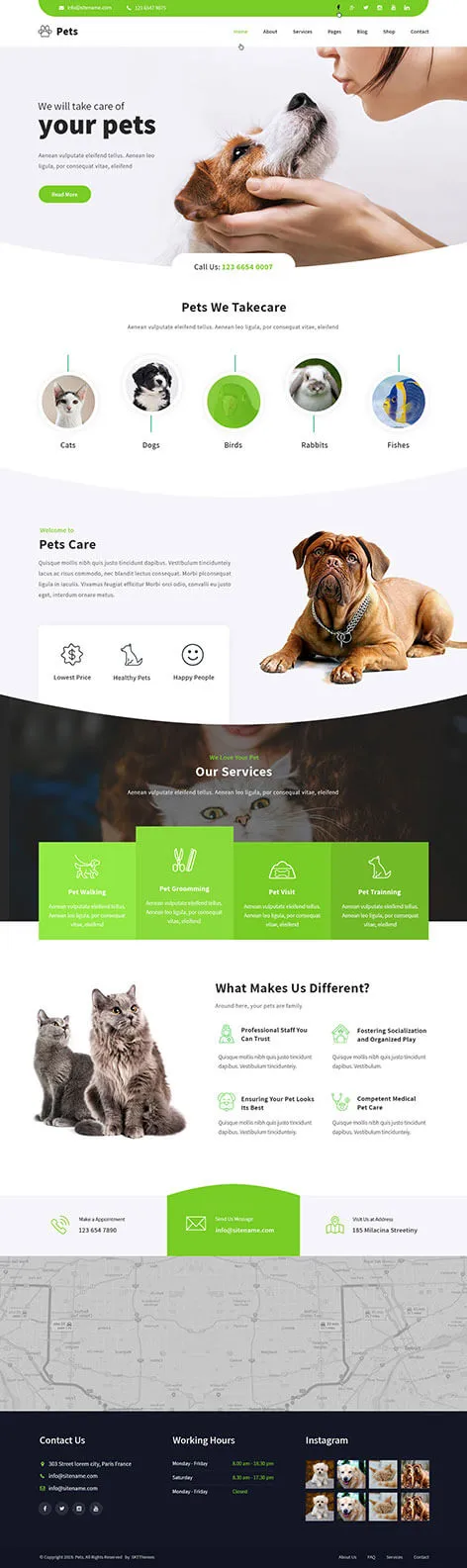 Animal Clinic WordPress Theme