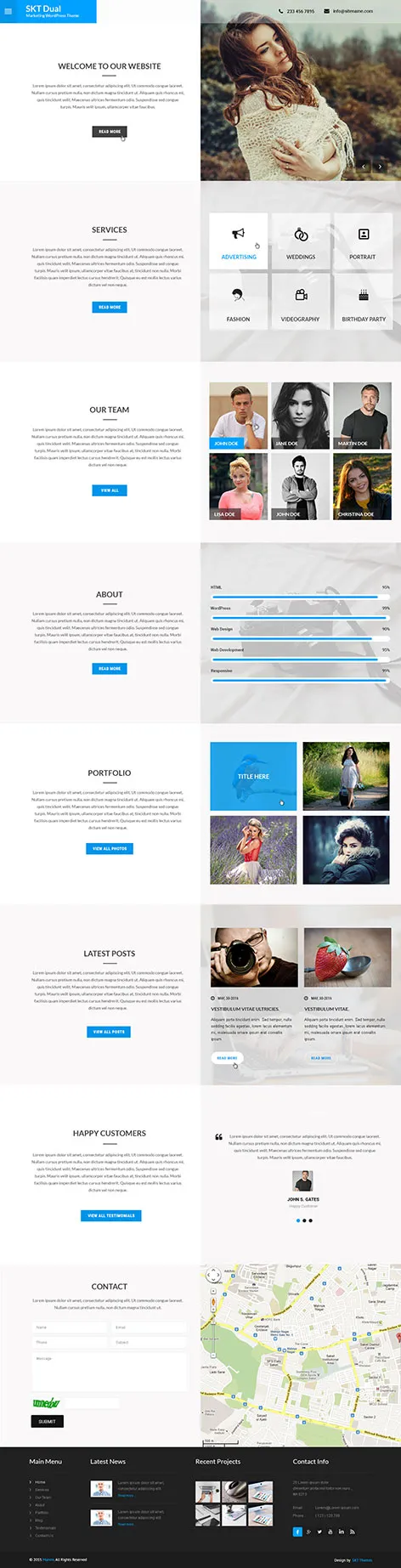 Dual Screen WordPress Theme