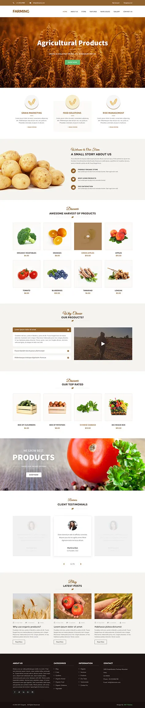 Agriculture WordPress Theme