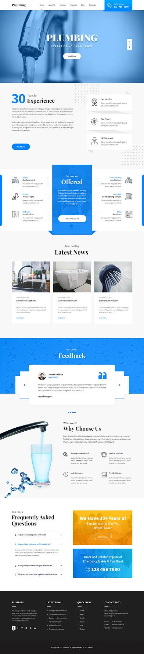 Maintainance WordPress Theme