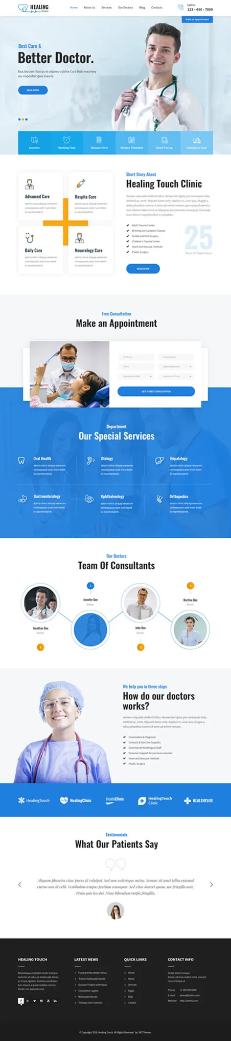 Medical Clinic WordPress Theme