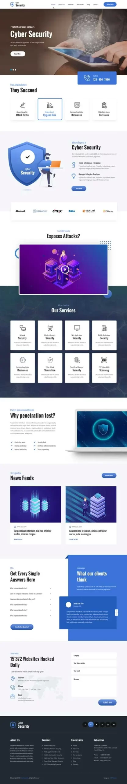 Ethical Hacker WordPress Theme