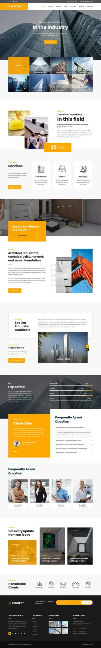 Architecture WordPress theme