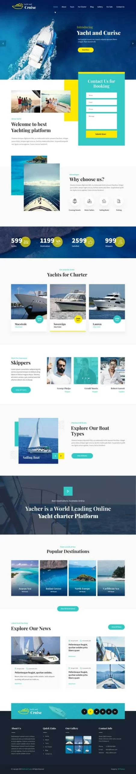 Boat Rental WordPress Theme