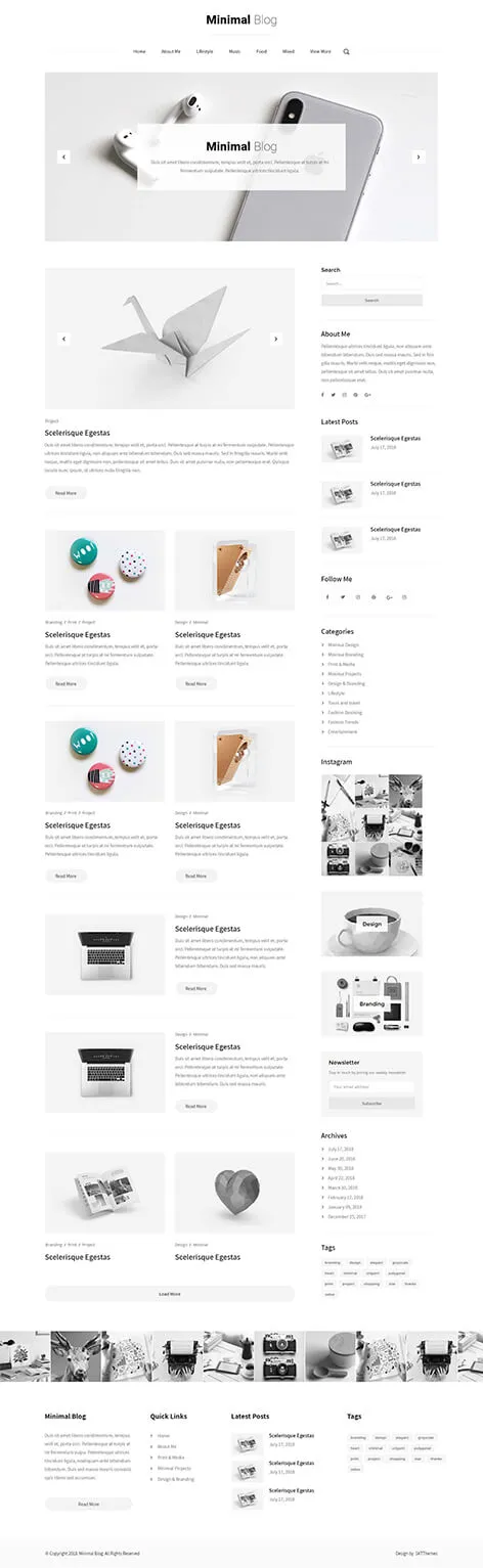 Simple Blog WordPress Theme