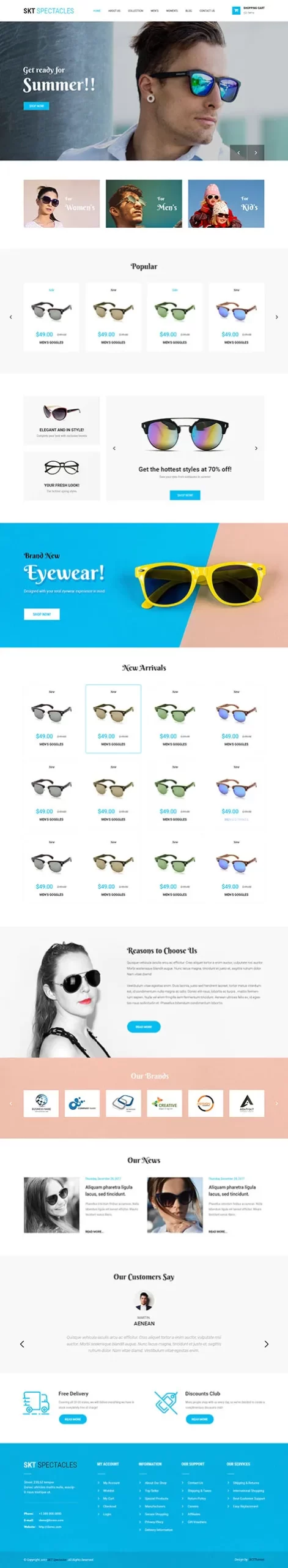 Sunglasses WordPress Theme