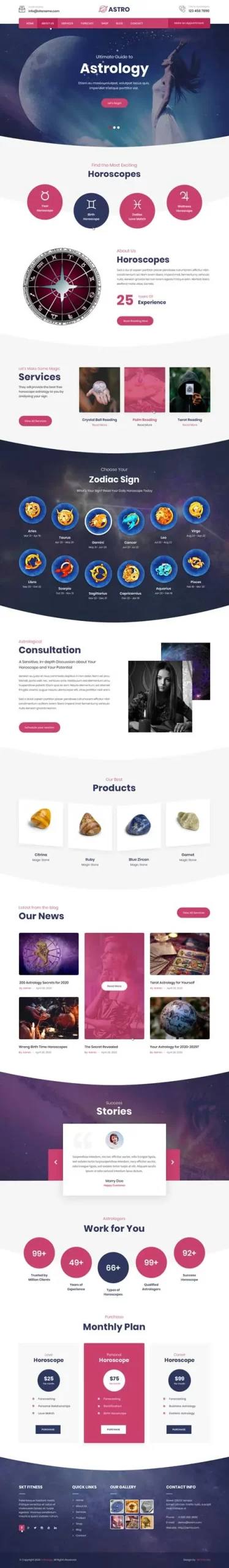 Vastu Shastra WordPress Theme
