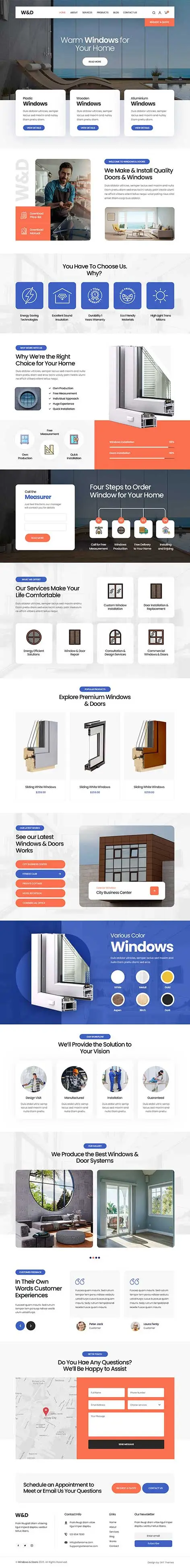 Windows and Door WordPress theme
