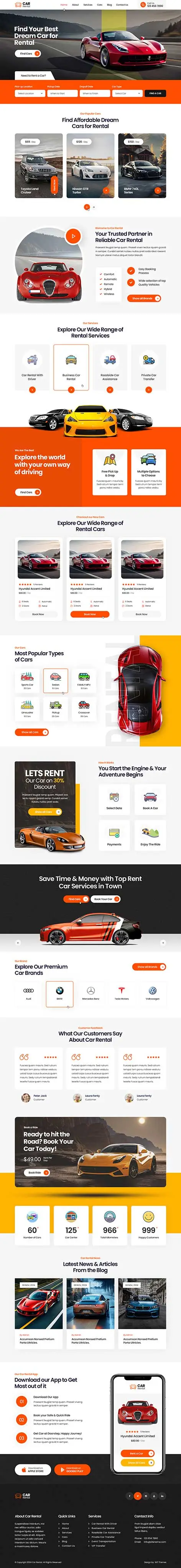 Taxi WordPress theme