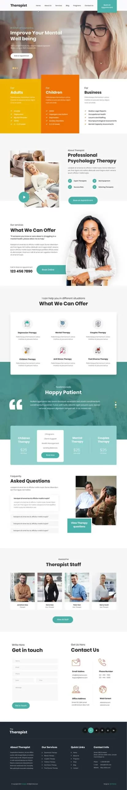 Therapist WordPress Theme