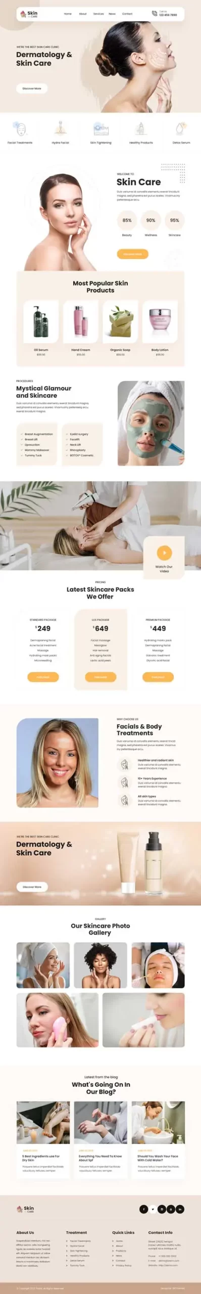 beauty salon WordPress theme